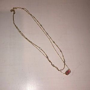 Kendra Scott iridescent Eliza double necklace